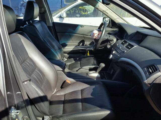 1HGCP36868A051095 - 2008 HONDA ACCORD EXL GRAY photo 5