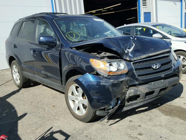 5NMSH73EX9H232006 - 2009 HYUNDAI SANTA FE S BLUE photo 1