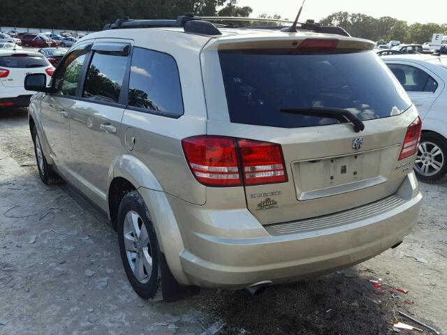 3D4PG5FV4AT161825 - 2010 DODGE JOURNEY SX GOLD photo 3