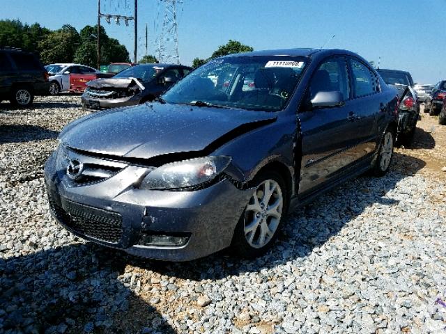 JM1BK324381187017 - 2008 MAZDA 3 S GRAY photo 2