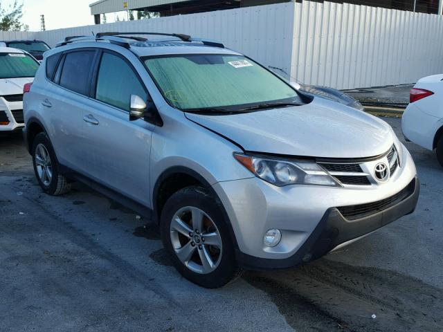 2T3WFREV4FW159688 - 2015 TOYOTA RAV4 XLE GRAY photo 1