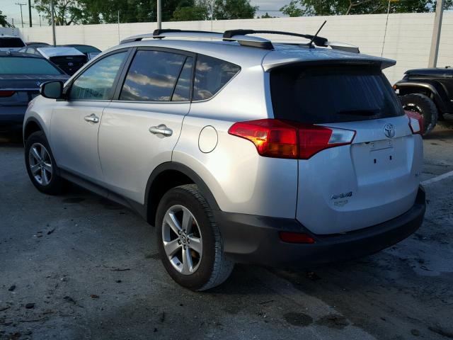 2T3WFREV4FW159688 - 2015 TOYOTA RAV4 XLE GRAY photo 3