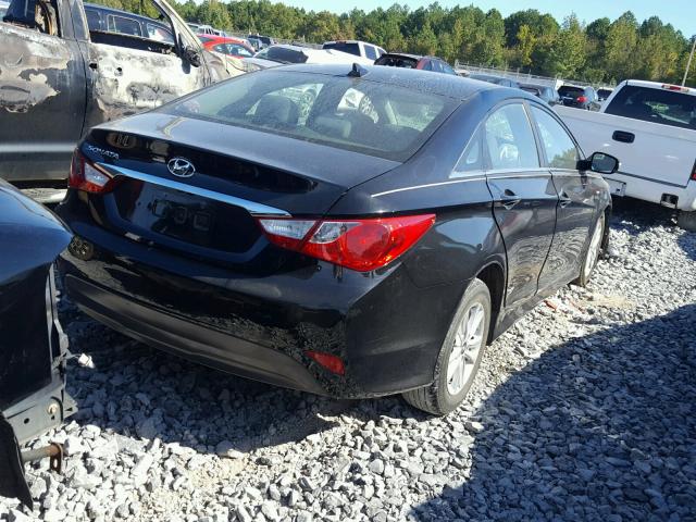 5NPEB4ACXEH834268 - 2014 HYUNDAI SONATA GLS BLACK photo 4