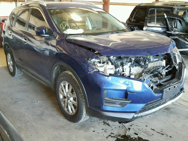 5N1AT2MV0HC768404 - 2017 NISSAN ROGUE SV BLUE photo 1