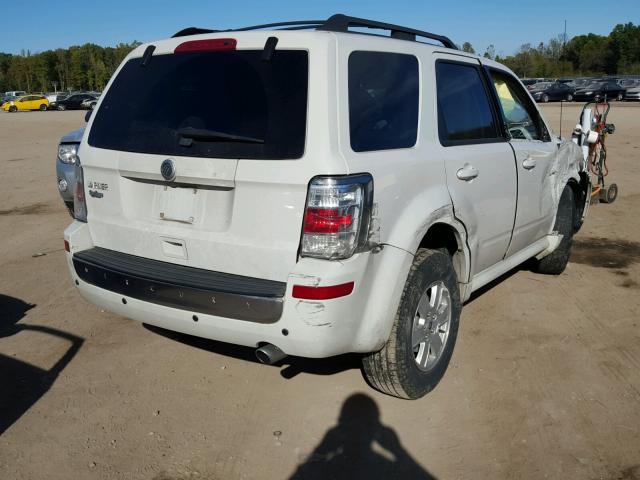 4M2CN8B77AKJ02516 - 2010 MERCURY MARINER WHITE photo 4