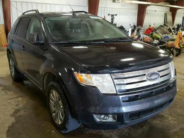 2FMDK38C07BB22504 - 2007 FORD EDGE BLACK photo 1