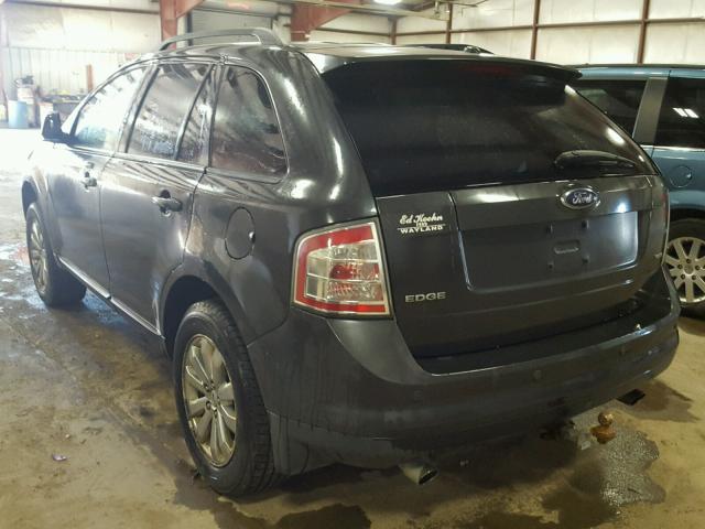 2FMDK38C07BB22504 - 2007 FORD EDGE BLACK photo 3