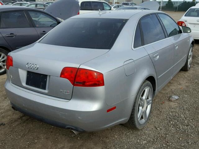 WAUDF98E86A025622 - 2006 AUDI A4 SILVER photo 4