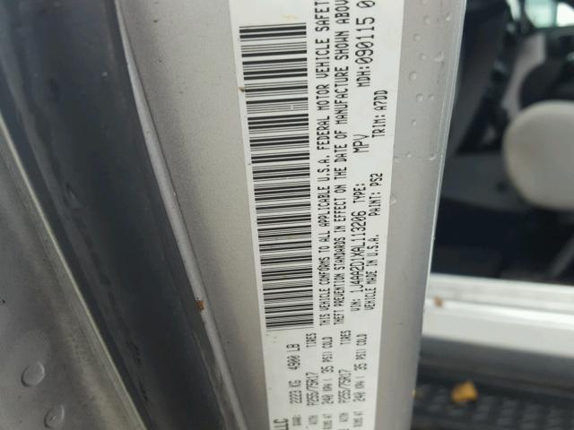 1J4AA2D1XAL113206 - 2010 JEEP WRANGLER S SILVER photo 10