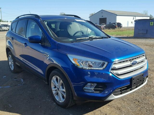 1FMCU0GD5HUE52424 - 2017 FORD ESCAPE SE BLUE photo 1