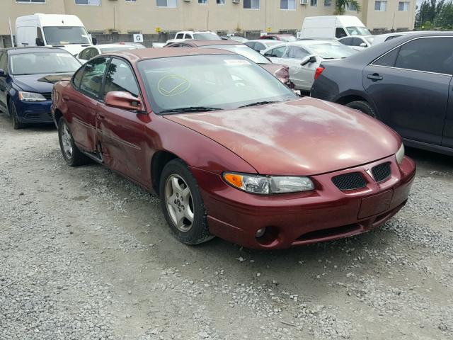 1G2WK52J81F110160 - 2001 PONTIAC GRAND PRIX BURGUNDY photo 1