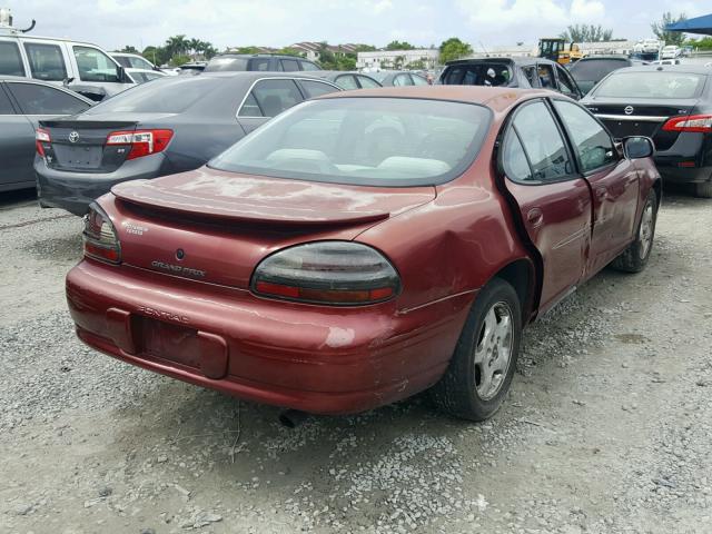 1G2WK52J81F110160 - 2001 PONTIAC GRAND PRIX BURGUNDY photo 4