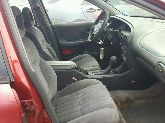 1G2WK52J81F110160 - 2001 PONTIAC GRAND PRIX BURGUNDY photo 5