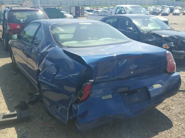 2G1WW12E349122783 - 2004 CHEVROLET MONTE CARL ლურჯი ფოტო 3