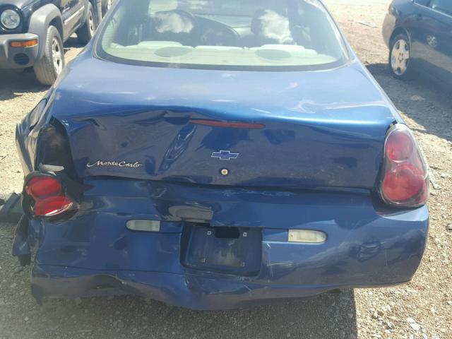 2G1WW12E349122783 - 2004 CHEVROLET MONTE CARL ლურჯი ფოტო 9