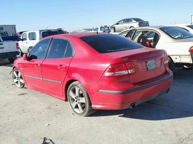 YS3FH41U671132463 - 2007 SAAB 9-3 AERO RED photo 3