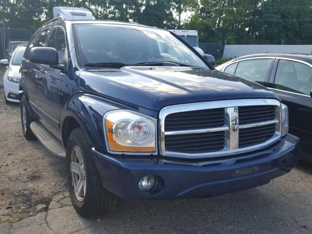 1D4HB48N46F104472 - 2006 DODGE DURANGO SL BLUE photo 1