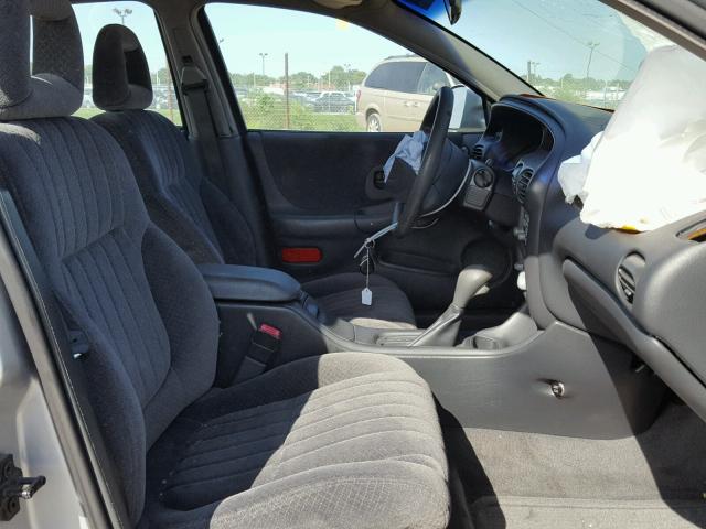 1G2WK52J61F126342 - 2001 PONTIAC GRAND PRIX SILVER photo 5