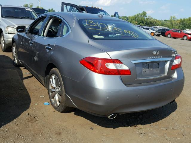 JN1BY1AR4DM603619 - 2013 INFINITI M37 X GRAY photo 3