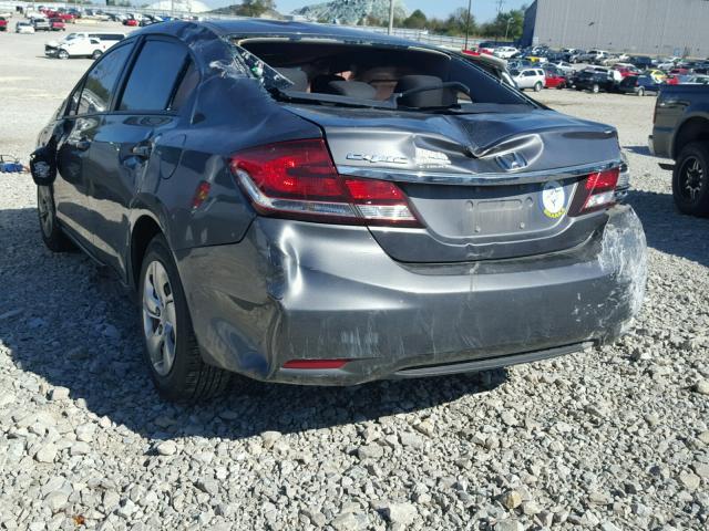 2HGFB2F52DH550418 - 2013 HONDA CIVIC GRAY photo 3