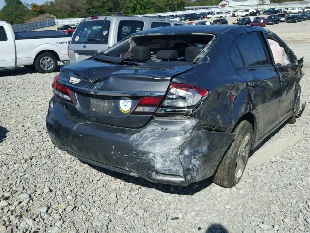 2HGFB2F52DH550418 - 2013 HONDA CIVIC GRAY photo 4