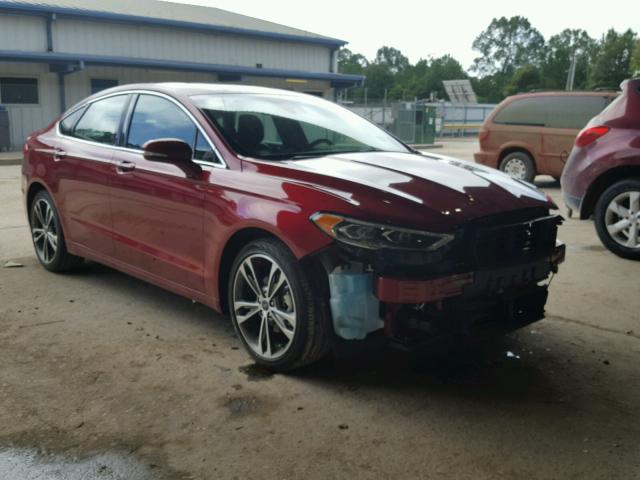 3FA6P0K97HR274105 - 2017 FORD FUSION TIT RED photo 1