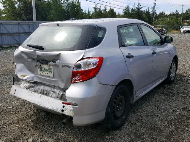 2T1KU4EE9BC609993 - 2011 TOYOTA COROLLA MA SILVER photo 4