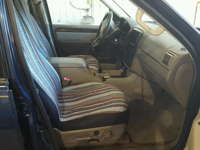 1FMZU64KX3UA62623 - 2003 FORD EXPLORER E BLUE photo 5