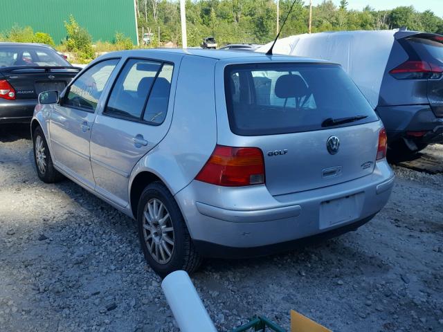 9BWGL61J744040385 - 2004 VOLKSWAGEN GOLF GLS SILVER photo 3