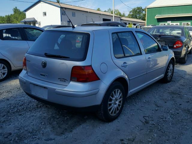 9BWGL61J744040385 - 2004 VOLKSWAGEN GOLF GLS SILVER photo 4