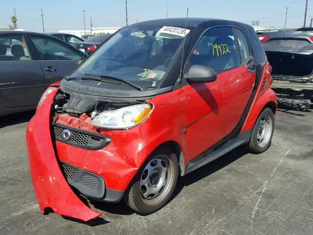 WMEEJ3BA1DK614075 - 2013 SMART FORTWO PUR RED photo 2