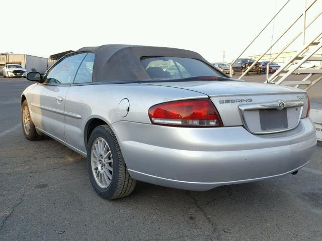 1C3EL55R85N699118 - 2005 CHRYSLER SEBRING TO SILVER photo 3