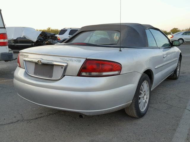 1C3EL55R85N699118 - 2005 CHRYSLER SEBRING TO SILVER photo 4