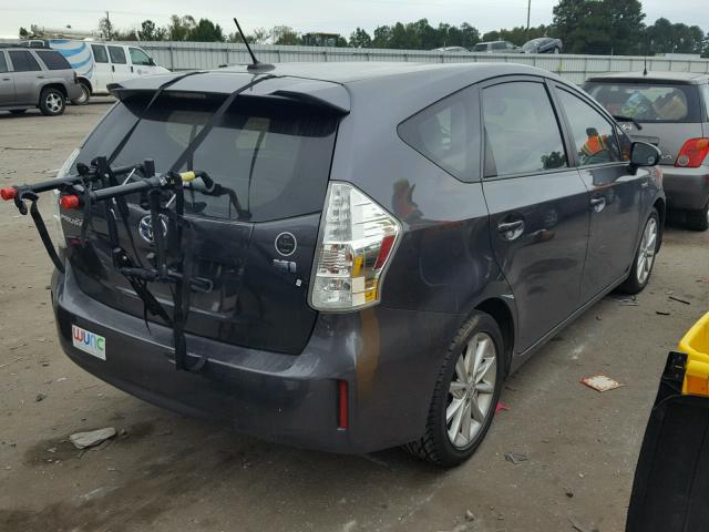 JTDZN3EU2C3081446 - 2012 TOYOTA PRIUS V GRAY photo 4