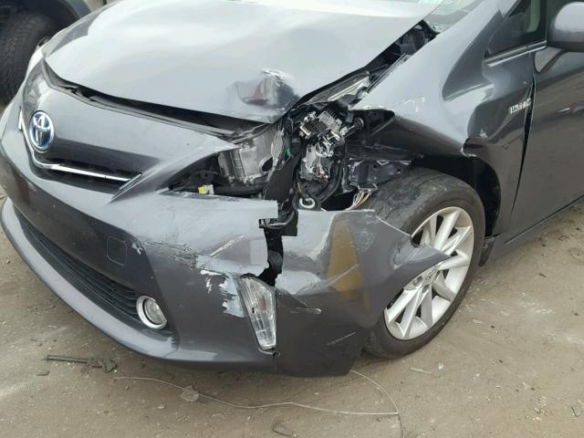 JTDZN3EU2C3081446 - 2012 TOYOTA PRIUS V GRAY photo 9