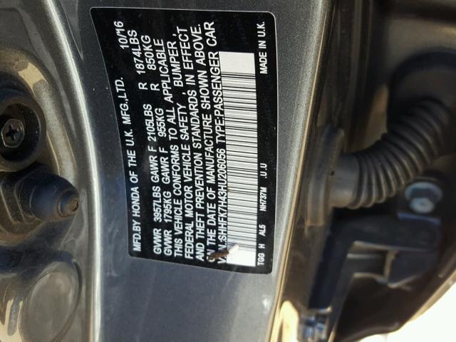 1HGCP2F86BA024223 - 2011 HONDA ACCORD BLUE photo 10