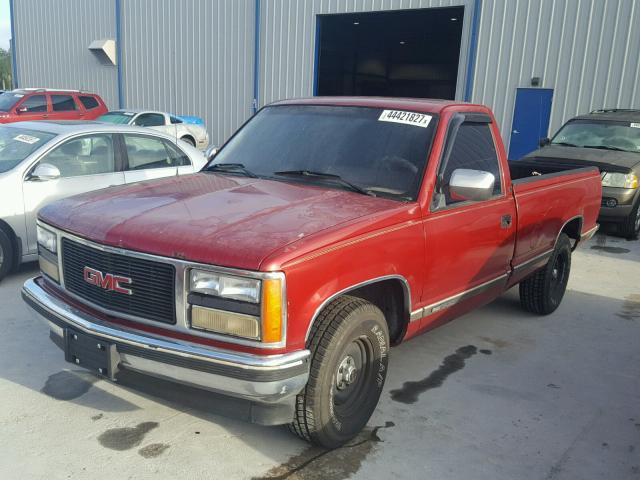 1GTDC14Z5LE547277 - 1990 GMC SIERRA C15 RED photo 2