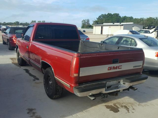 1GTDC14Z5LE547277 - 1990 GMC SIERRA C15 RED photo 3