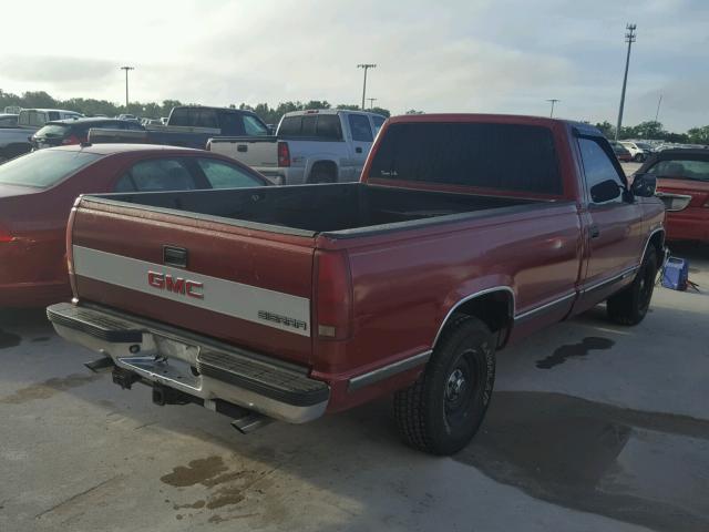 1GTDC14Z5LE547277 - 1990 GMC SIERRA C15 RED photo 4