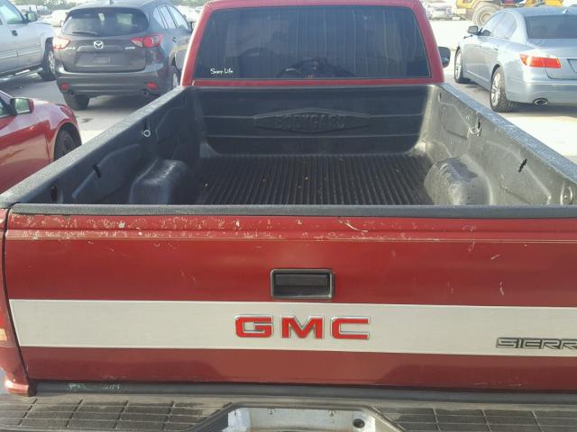 1GTDC14Z5LE547277 - 1990 GMC SIERRA C15 RED photo 6