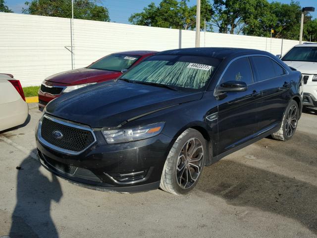 1FAHP2KT7EG152234 - 2014 FORD TAURUS SHO BLACK photo 2