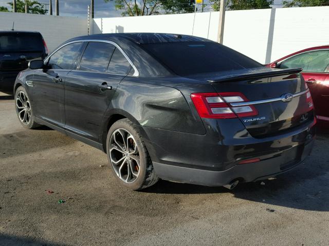 1FAHP2KT7EG152234 - 2014 FORD TAURUS SHO BLACK photo 3