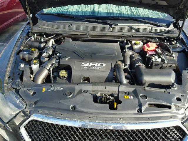 1FAHP2KT7EG152234 - 2014 FORD TAURUS SHO BLACK photo 7