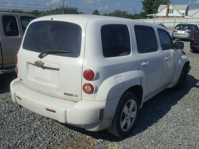 3GNCA13B39S625342 - 2009 CHEVROLET HHR LS თეთრი ფოტო 4