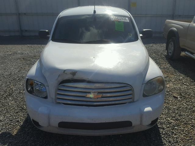 3GNCA13B39S625342 - 2009 CHEVROLET HHR LS WHITE photo 9