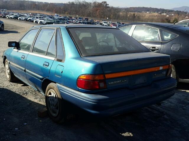 1FARP14J2RW160781 - 1994 FORD ESCORT LX GREEN photo 3