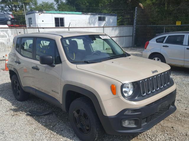 ZACCJBAH0FPB56302 - 2015 JEEP RENEGADE S TAN photo 1