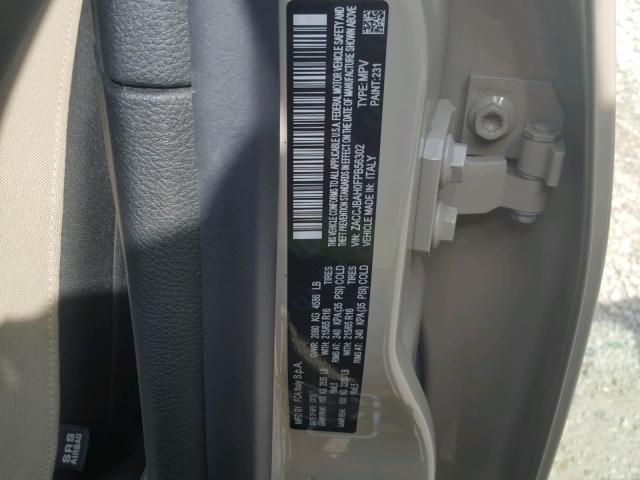 ZACCJBAH0FPB56302 - 2015 JEEP RENEGADE S TAN photo 10