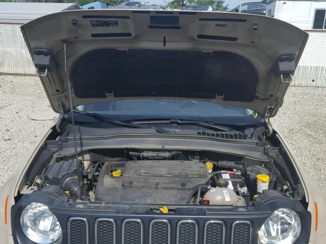 ZACCJBAH0FPB56302 - 2015 JEEP RENEGADE S TAN photo 7