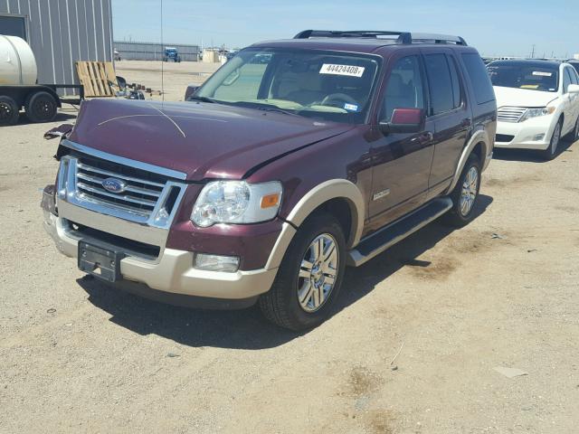 1FMEU74846ZA01249 - 2006 FORD EXPLORER E MAROON photo 2